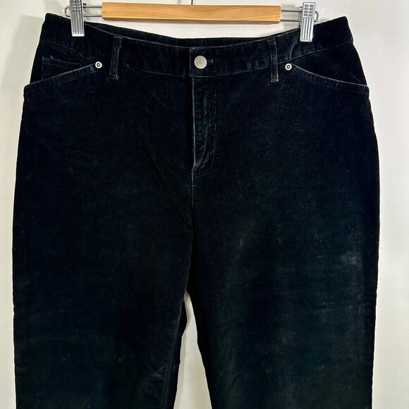 J. Jill Stretch Bootcut Corduroy Pants Black Size 12 - Picture 5 of 8